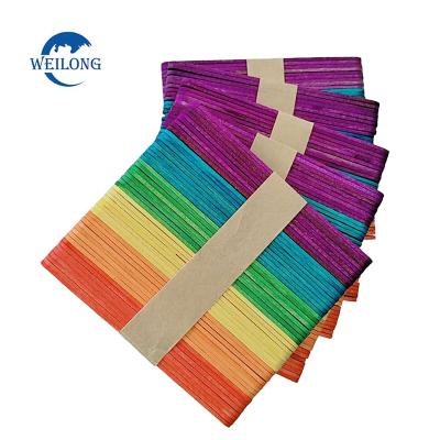 China Viable Children's DIY Colorful Wooden Craft Ice Cream Sticks Jumbo Craft Sticks Bulk Craft Popsicle Sticks for sale