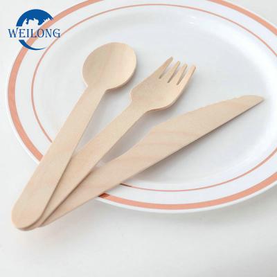 China Disposable Wall Decor Wooden Fork Spoon Fork and Spoon Double Side Wooden Knife Straight Cutter Heads for sale