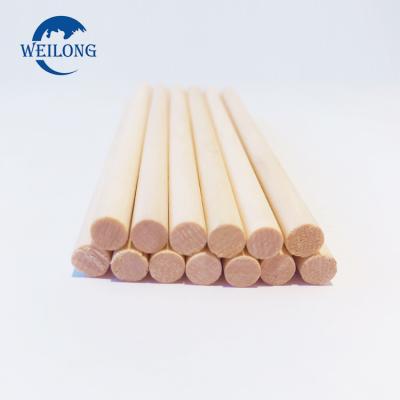 China Food Grade Eco - Friendly Birch Wood Round Stick Round Material Eco - Friendly Wood Sticks for sale