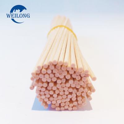 China Sustainable High Quality Birch Popsicle Stick Candy Apple Wooden Round Stick for sale