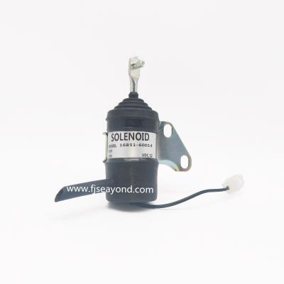 China Fuel Stop Solenoid 16851-60014 For Mower RTV RTV900 Tractor Excavator for sale