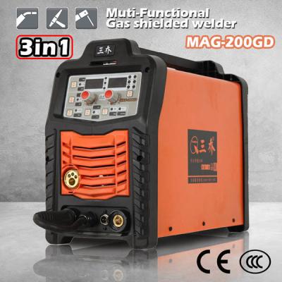 China Digital Pulse MIG Welding Machine , Co2 Gas Shielded 200 Amp Mig Welder for sale