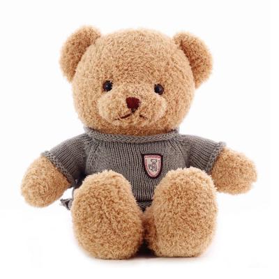 China Eco-Friendly Custom Plush Cute Stuffed Animal Dolls With Your Logo Plush Teddy Bear In A Jacket for sale