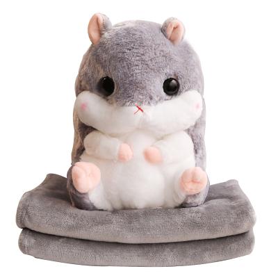 China Gently hidden blanket is inside a cute stuffed hamster toy for sale