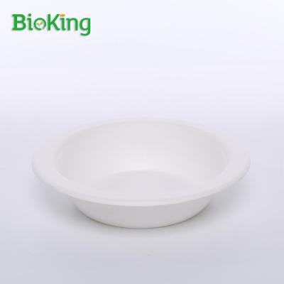 China Oil repellent; BioKing Sugar Cane Bagasse Bowl 16Oz Water Repellent Compostable Pulp Disposable Biodegradable Cutlery Set for sale