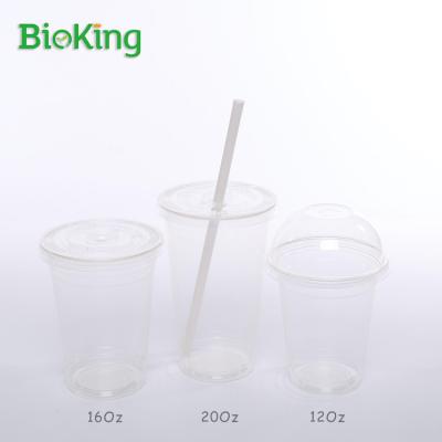 China Beverage BioKing Biodegradable and Compostable PLA Drink Cold Cup for sale