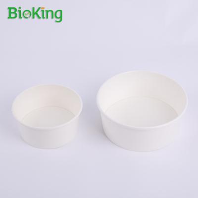 China Oil-resistant; Wholesale Eco - Friendly Disposable Natural Kraft Paper Brown Kraft Paper Salad Bowl for sale