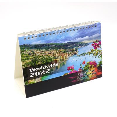 China Recycled Materials Customized Advent Calendar Printing Empty Monthly 2022 Desk Rack Wall Calendar for sale