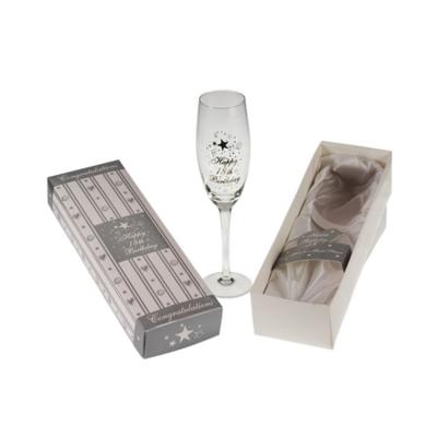 China Recycled Materials Wholesale Custom Leather Casket Handle Wine Glass Packaging Boxes for sale