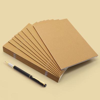 China A5/B5/A4 Printed Vintage 60/80 Pages Thin Kraft Paper Exercise Book / Notebook for sale