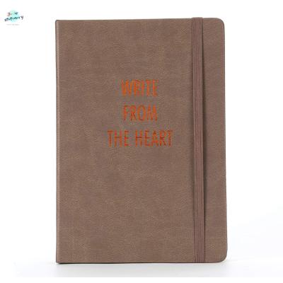 China Hardcover 206 Pages Notebook A5 Write From Heart With Blank Notebook Inner Present for sale