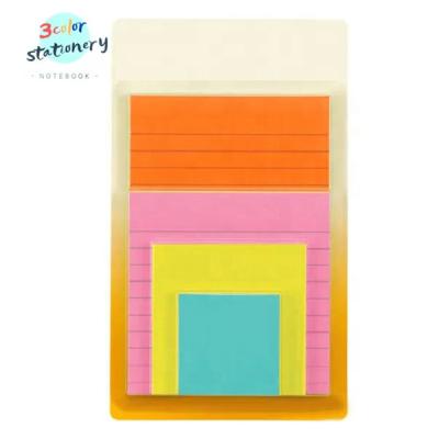 China Miami 4 Self-adhesive Super Sticky Notes Assorted Collection Sheets Striped and Unlined 45 Size Pads for sale