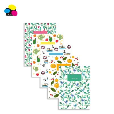 China Good Quality Printed 5 Pack 8.27x 5.67 Inches 50 Covers Color Series Diary Softcover Notebook For Writing for sale