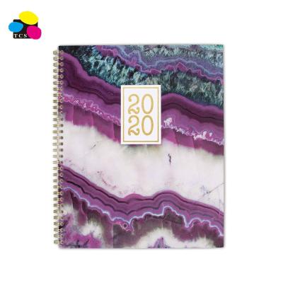 China Vietnam Manufacturer Directly Agate Large Size 2020 Printed Design 8-1/2 x 11 Inches Weekly and Monthly Planner for sale