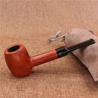 China Traditional Handmade Tobacco Pipe Smoking Pipe Rosewood Tobacco Pipe With Accessories And Color Box for sale