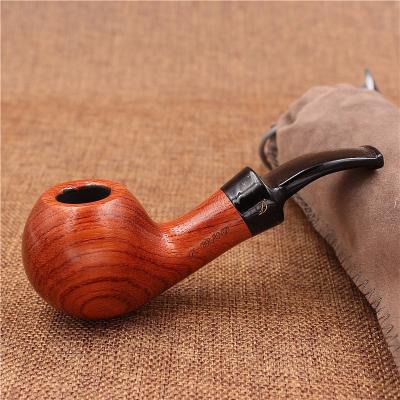 China Traditional Handmade Tobacco Pipe Smoking Pipe Rosewood Tobacco Pipe with Accessories and Gift Box for sale