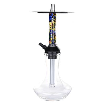 China New Design Glass Bottle Aluminum Hookah Wholesale High Quality Luxury Aluminum Shisha Shisha European Russian Shisha for sale