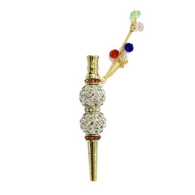 China Zinc Alloy Jewelry Hookah Mouth Tips Shisha Filter Tip Hookah Mouthpiece Metal Jewelry Mouth Tips for sale