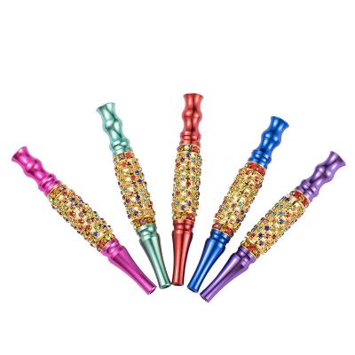 China Hot Sale New Design Metal Hookah Shisha Jewelry Colorful Mouth Tips Zinc Alloy Hookah Mouthpiece for sale