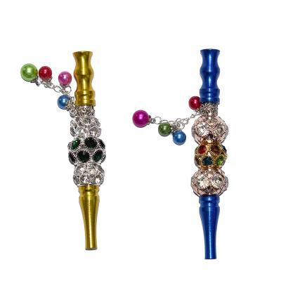 China Wholesale Jewelry Hookah Zinc Alloy Mouth Tips Colorful Shisha Hookah Mouthpiece Metal Jewelry Mouth Tips Hookah for sale