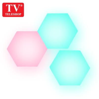 China Warehouse Led Hexagonal Lamp Wall Lamp Quantum Touch Creative Smart Removable Modular Factory for sale