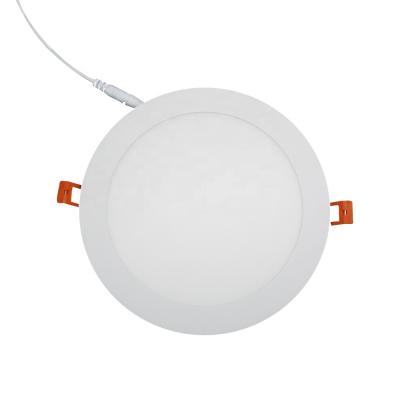 China 6W Contemporary Round Recessed Household IP20 Ceiling Mounted Aluminum LED Panel Lights for sale