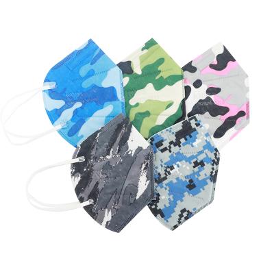 China Personal Care Colorful Protective KN95 Mask Camouflage KN95 Mask OEM Package 95+ Certificated KN95 Mask for sale