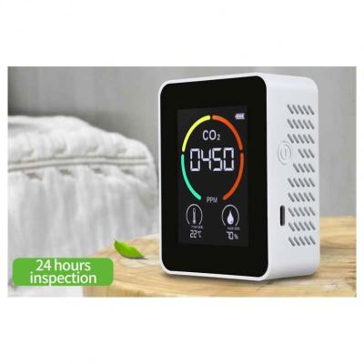 China 2021 Hottest Selling Led Digital Display 3 in 1 Portable Air Quality Wall Mount Temperature Humidity CO2 Gas Detector for sale