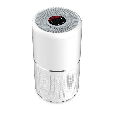 China Hotel Antimicrobial PM2.5 Small Display Desktop Air Purifier With H13 True HEPA Filter Home UV-C Air Purifier for sale