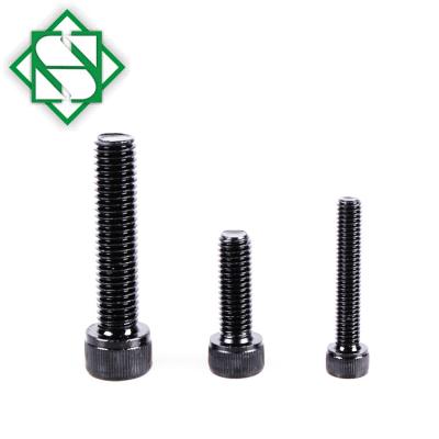 China Toy Shantou Hongsheng Black Security Screws Carbon Steel Hex Grip Hand Screw for sale