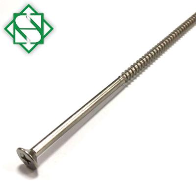 China Toy Hardware Accessories DIN EN ISO 7046 Phillips Flat Head Stainless Steel Long Screws for sale