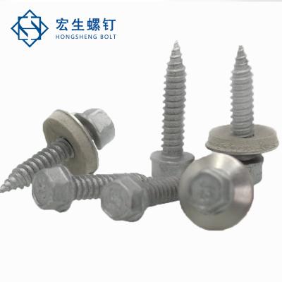 China HEX Stainless Steel Cap Screw / Hex Head Drilling Screw With EPDM Seal SS410 for sale