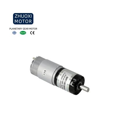 China ZHUOXI MOTOR DC 12v 24v totally enclosed brushed motor supplier diameter 36 mm planetary gear motor for remote curtain for sale