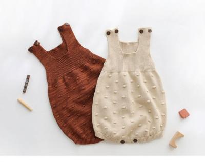 China Babies' Rompers OEM Custom Design Clothes Casual Nebworn Knit Babies' Sleeveless Rompers for sale