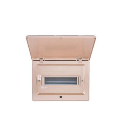 China HIPS Wall Mounted All New Material Rose-golden 12way Plastic Power Distribution Box With Socket Box for sale