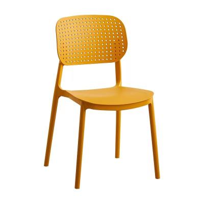 Cina China High Quality Back Cooling Breathable Colorful Dining Stackable Plastic Chairs in vendita