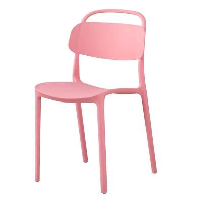 Κίνα Modern Outdoor Leisure Cheap Plastic Stacking Chair Simple Design Dining Chair προς πώληση