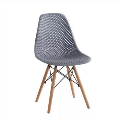 China IMS Grid Chair INS Style Household Student Adjustable Modern Simple Lazy Back Office Stool Wooden Chair (Other) Single Leg Dining Chair en venta