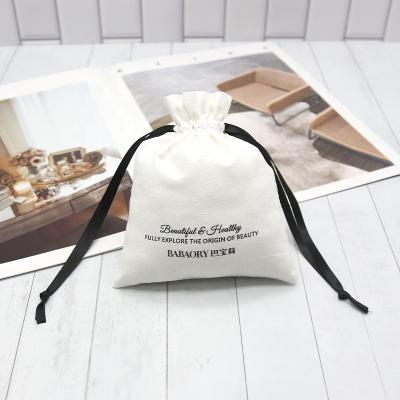 China Custom Made 100% White Muslin Pouch Cotton Drawstring Jewelry Envelope Cotton Bag Packaging for sale