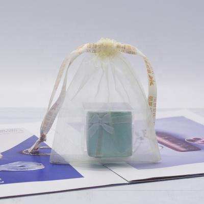 China Wholesale Envelope Drawstring Organza Jewelry Gift Pouch Organza Jewelry Pouch Bag With Logo for sale