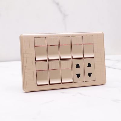 China Pakistan Charger Flame Retardant 2022 Wall Socket Cover Usb Wall Switch And Us Switch Combination To Wall Outlet for sale