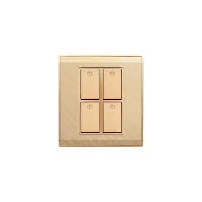 China Security Home Bedroom Residential Indoor Electric Luxury Panel Wall Switches and Sockets for sale