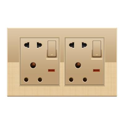 China Safety Profession Home Fire Retardant Background Easy To Install Electrical South African Standard Socket Switch for sale