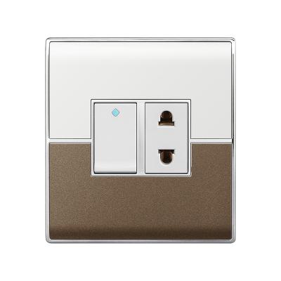 China Easy Install Popular Hot Selling Electrical Wall Switches Acrylic Wall Electrical Switch Socket for sale