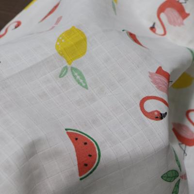 China 100% Cotton Breathable Soft Breathable Muslin Wrap Gauze Blanket Fabrics For Baby for sale