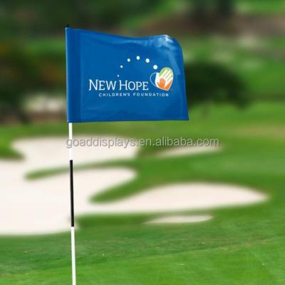 China FLYING Custom Different Number Flag, Plastic Tube Golf Flag, Golf Hole Flag for sale