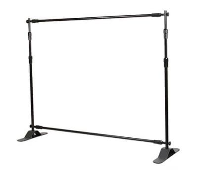 China Lightweight telescopic width and height adjustment backdrop banner stand sight poles for sale