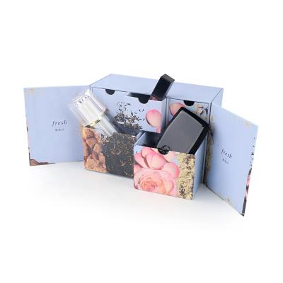 China High Quality Recyclable Advent Calendar Packaging Box Cosmetic Drawer Sliding Gift Paper Box Calendar Box for sale