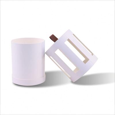 China Gift Packaging Recyclable Cardboard Cake Cylinder Makeup Blender Luxury Hard Paper With Lid Cylinder Box for sale