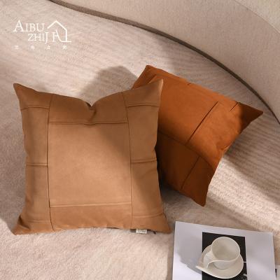 China AIBUZHIJIA Solid Color Anti-static Multi Decorative Tile Covers Sofa Pillow Case Square Cushion Covers For Couch Bed Chair for sale